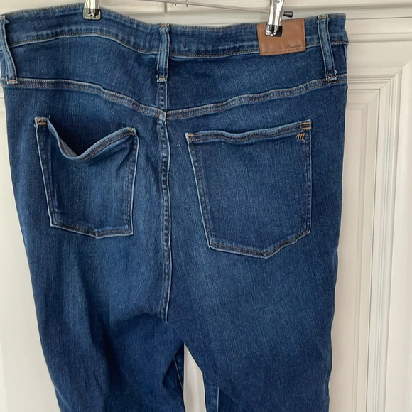 Madewell 10" High-Rise Skinny Jeans blue denim size 35 - Picture 4 of 16